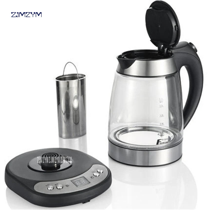 

Electric Kettle With Thick Glass Curing Pot Of Automatic Temperature Control Electric Kettles 1.7L Underpan Heating MD-315T 220V