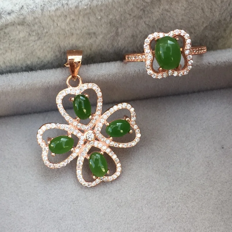 KJJEAXCMY boutique jewels кольцо из чистого серебра 925 пробы с кулоном натуральной яшмы 2