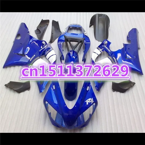 Высокое качество синий YZFR1 98-99 YZF1000 1998 1999 R1 YZF 98 99 пластиковый комплект обтекателей