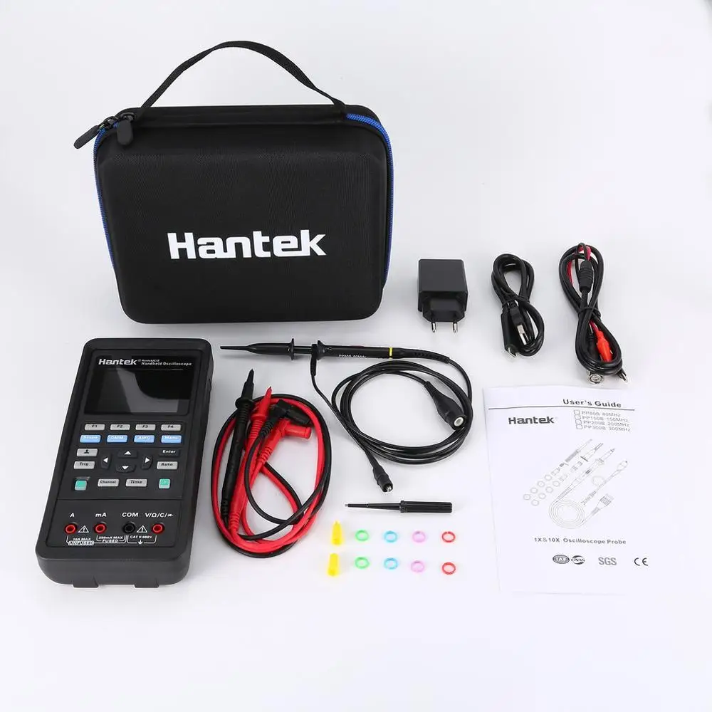 Hantek 2C72 цифровой мультиметров Ручной осциллограф 3 в 1 интеллектуальный