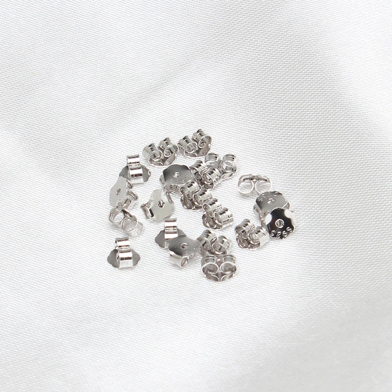 10 pairs Fashion 925 Silver Pearl Stud Earrings Accessory simple paragraph Suitable for any size pearl Jewelry or crystal | Украшения и