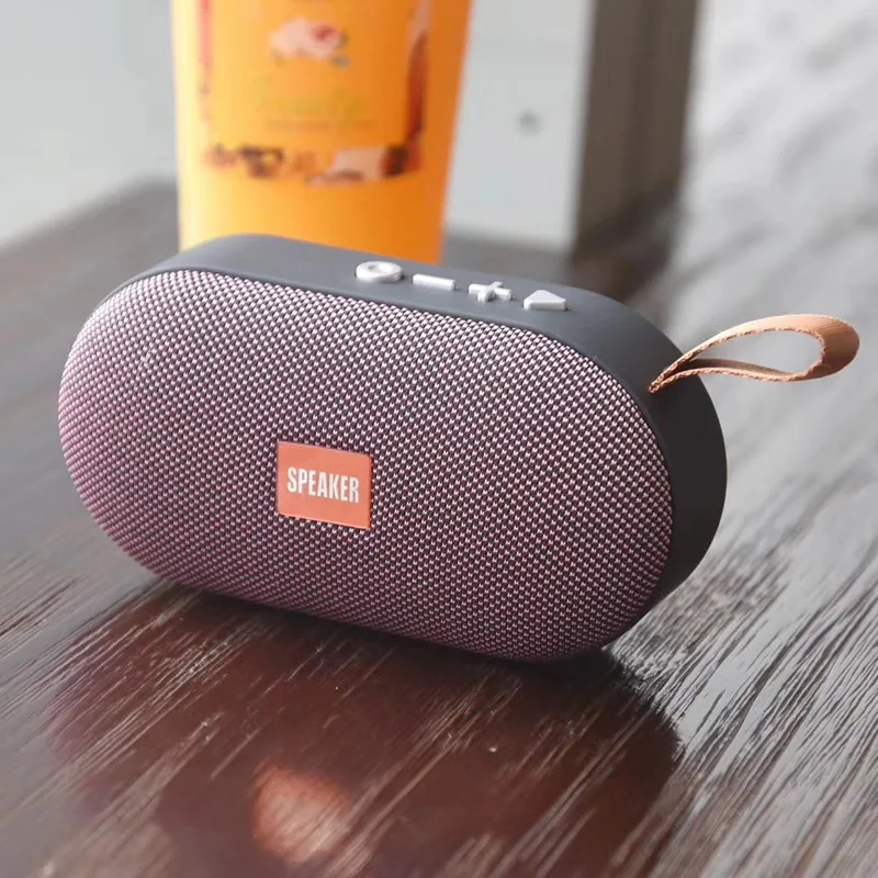 REHIMM компактные беспроводные Переносные Bluetooth динамик музыкальный плеер TF карта U диск u-драйвер громкий динамик - Цвет: Розовый