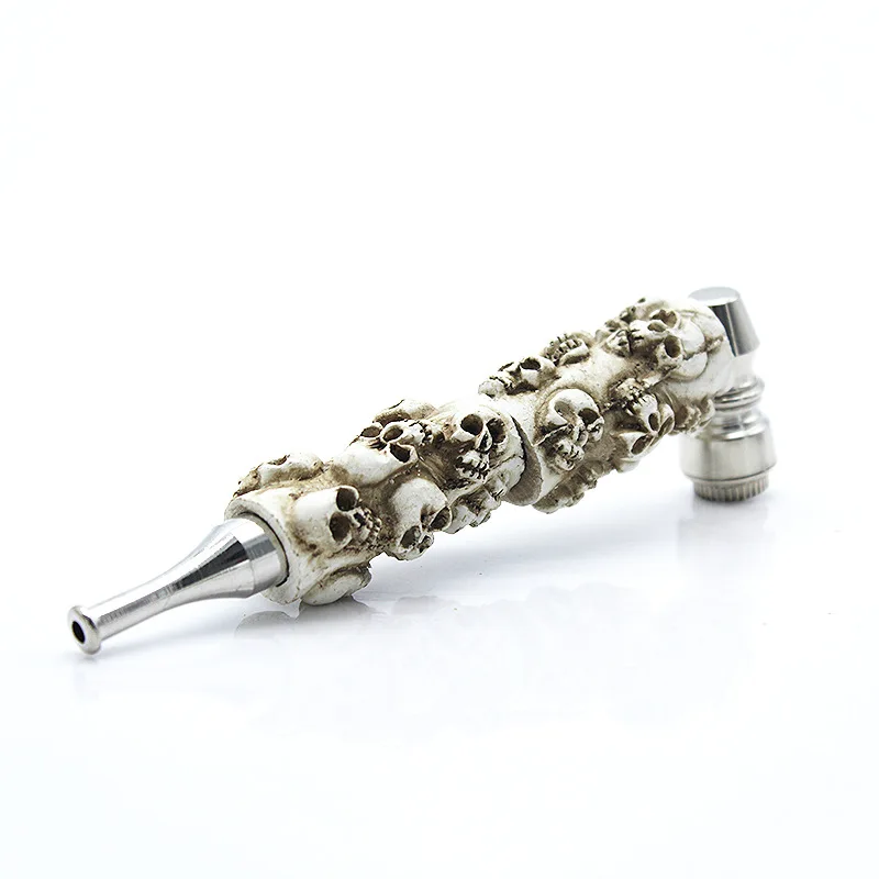 Металлический череп Ghost white табачная труба Cachimbo Pipas Para Fumar принадлежности для