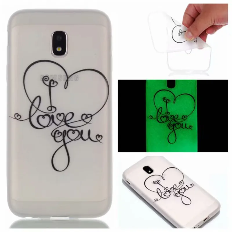 CBL Fashion Luminous TPU Gel Soft Phone Case For Samsung J3 J5 J7 2017 Prime J2 2016 Noctilucent Silicone Back Cover |