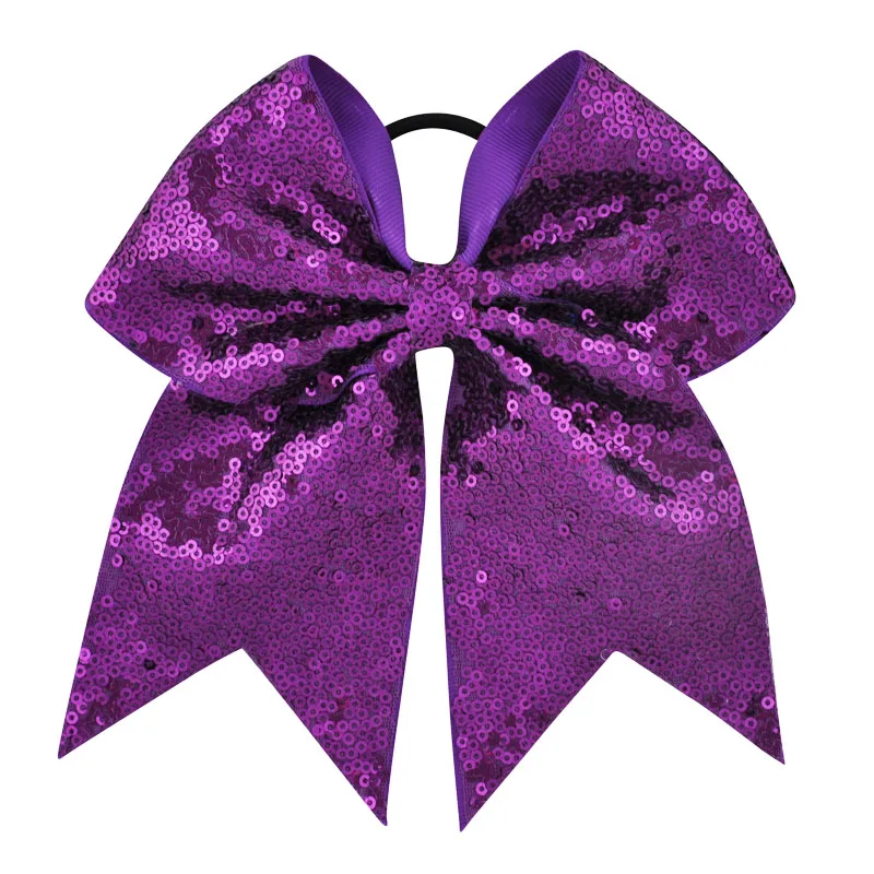 10pcs 7 Inch DIY Large Ribbon Hair Bows High Quality Sequins Sweet Children Girls Hairbow Elastic Bands Accessories | Аксессуары для