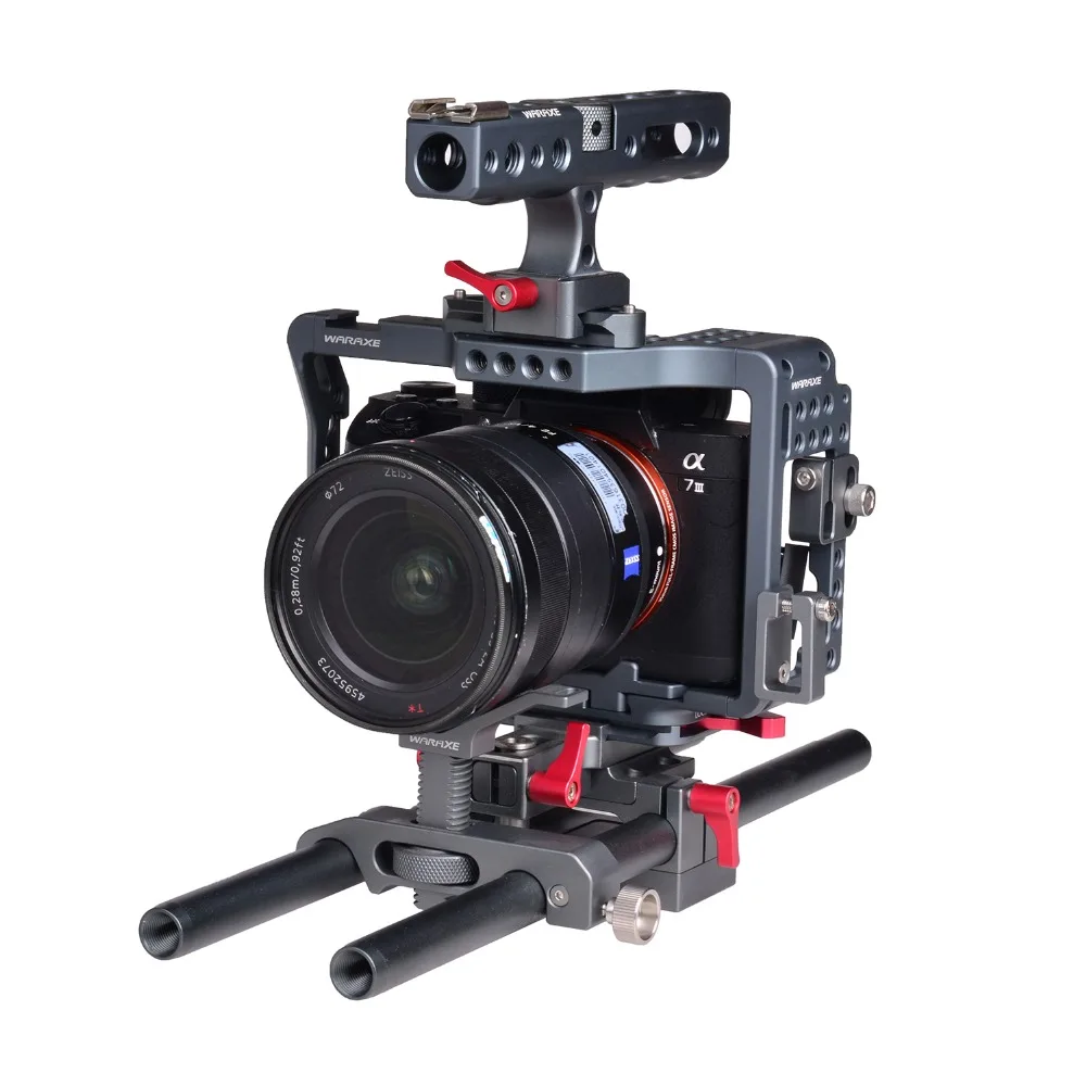 Основа для камеры A7III A7MIII A73 A7R3 A7RIII A72 A7II штатив с верхней ручкой 15 мм подходит Sony