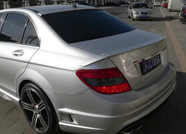 Спойлер для Benz W204 спойлер ABT 2007 2013 C class C180 C200L C63 из ФАП материала заднего крыла
