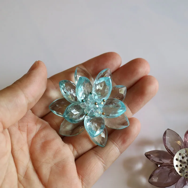 3D ручной работы Цветы из бисера патчи для одежды DIY пришить Акриловые парчи