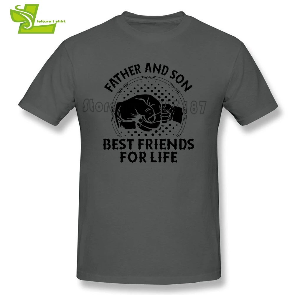 Футболка для папы и сына с надписью Best Friends For Life Мужские Простые футболки