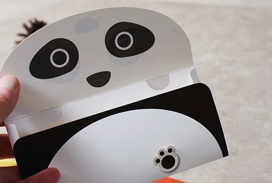 Милые животные день рождения карта панда подарок конверт для поздравительной