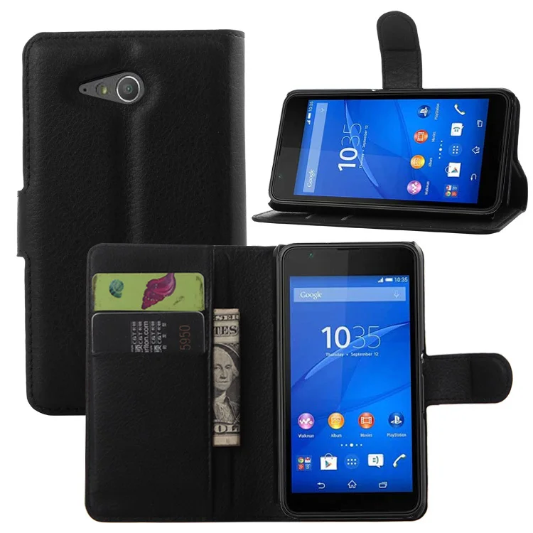 Роскошный чехол-кошелек из искусственной кожи для Sony Xperia E4g Dual E2033 E2003 чехол