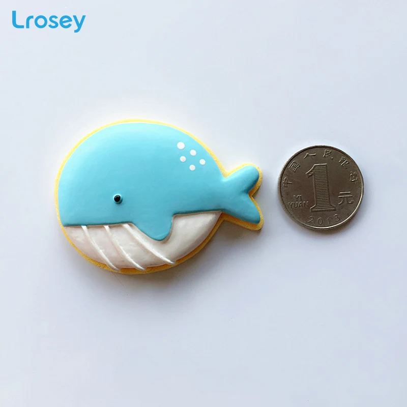 light blue whale L Магнитный декор для холодильника, смола, морская звезда, Кит, Средиземноморский стиль, магнит на холодильник, морской сувенир, сделай сам, украшение для семейного сада - Цвет: light blue whale L