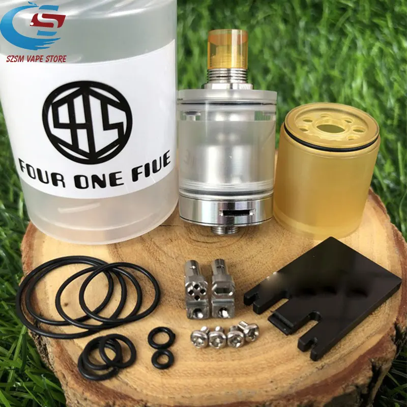 Электронная сигарета FOUR ONE FIVE MOD 415 RTA атомайзер 2 мл/4 5 мл емкость 316SS 22 мм в диаметре