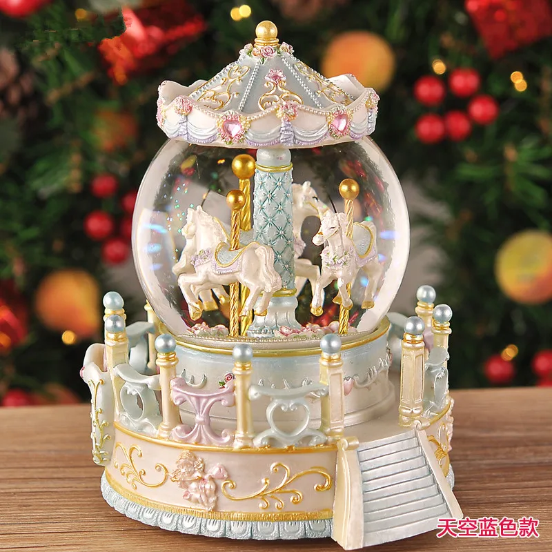 Подарок на день рождения карусель фото хрустальный шар музыкальная шкатулка