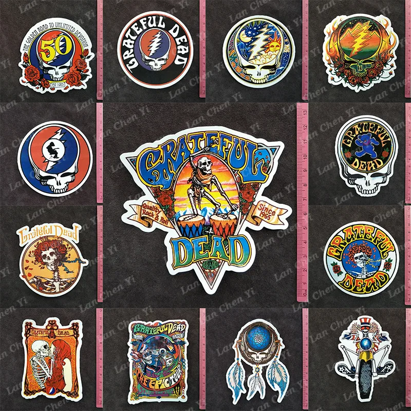 Y151 # The Grateful Dead серии ПВХ наклейки Дорожный чемодан настенная пенал для велосипеда