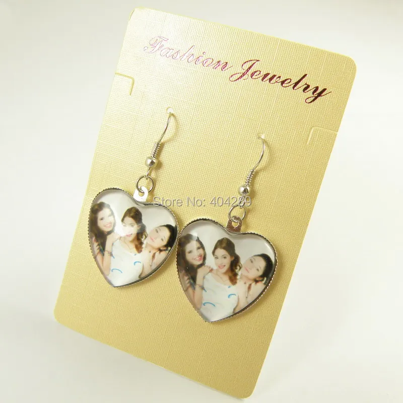 Серьги капельки в форме сердца для девочек подарок на день рождения драгоценные