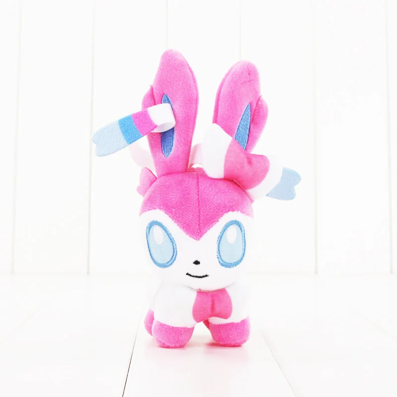 10 см Mew and Eevee Sylveon Jolteon Flareon Espeon Umbreon Leafeon Glacia милые плюшевые куклы Горячая японское аниме фигурка кукла игрушка