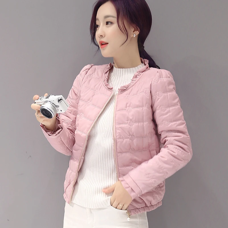 Горячая Распродажа 2021 осень зима корейских женщин Тонкий легкий однотонный