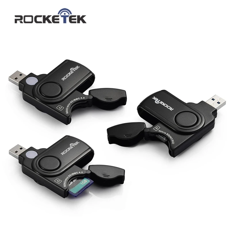 Адаптер для чтения карт памяти Rocketek usb 3 0 SD TF micro ПК компьютера ноутбука