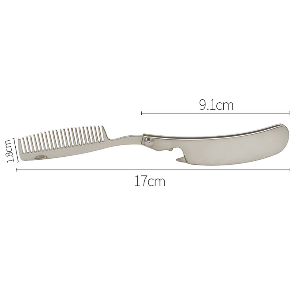 Портативная Мужская Антистатическая Расческа для усов Складная расческа из