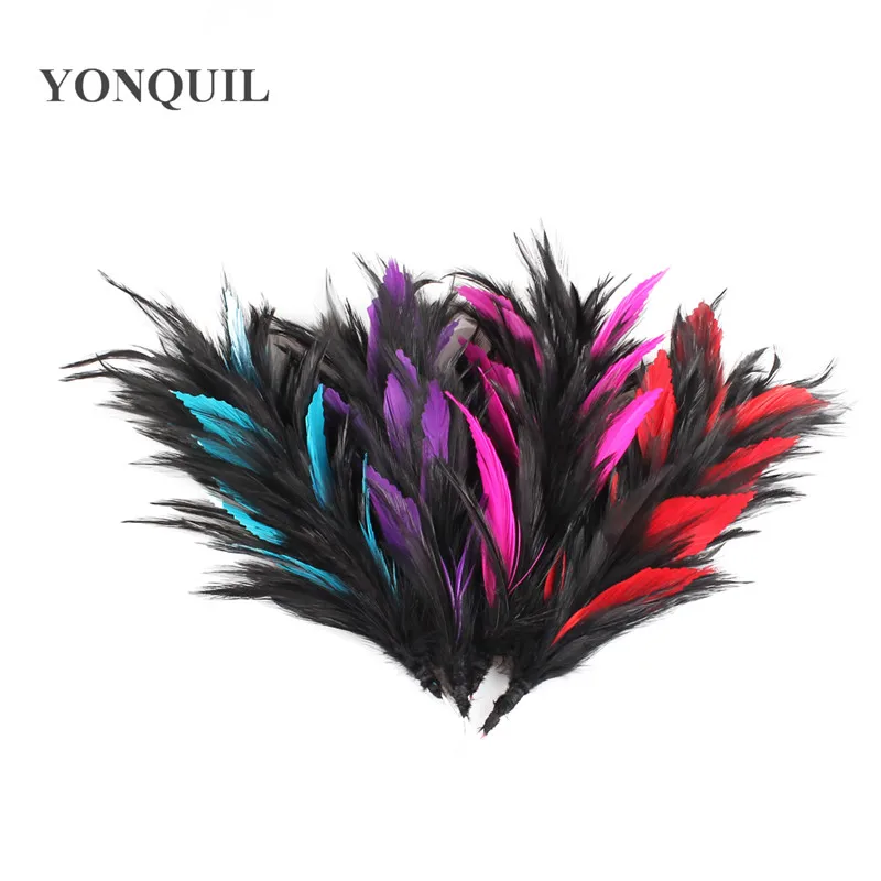 

High Quality Multiple Colors Feathers 10 "/ 25CM DIY Clothing Handicrafts Jewelry And Other DIY Accessories 6Pcs/Lot SYFE13