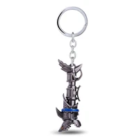 ms jewels game gifts league of jinx cannon lol keychain gray key rings key chain jewelry fans promotion dropshipping
