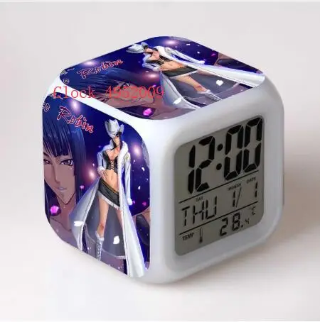 ONE PIECE Kids Toys Cartoon Alarm Clock Led digital alarm clock electronic wake up light table reveil wekker |