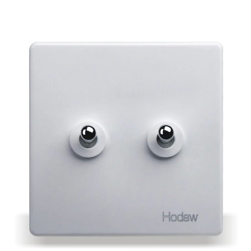 Декоративная настенная розетка 86 Тип скрытого белого ретро двойная панель