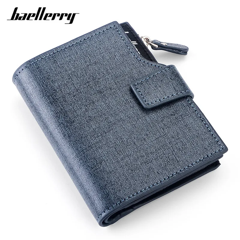 Baellerry мужские короткие кошельки с застежкой карманом для монет на молнии кошелек