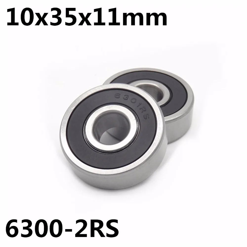 1Pcs 6300-2RS ball bearing 10x35x11 mm deep groove ball bearing High quality 6300RS 6300