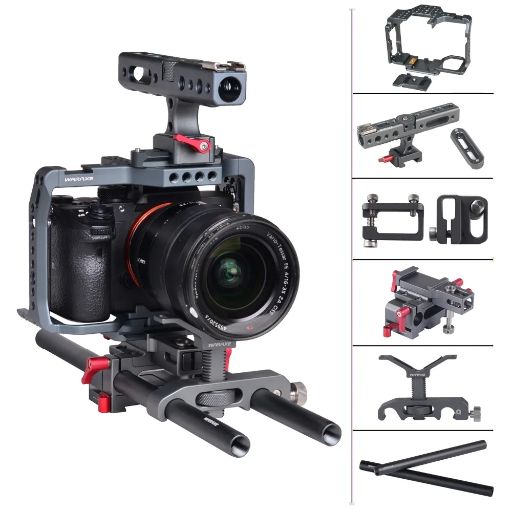 Основа для камеры A7III A7MIII A73 A7R3 A7RIII A72 A7II штатив с верхней ручкой 15 мм подходит Sony