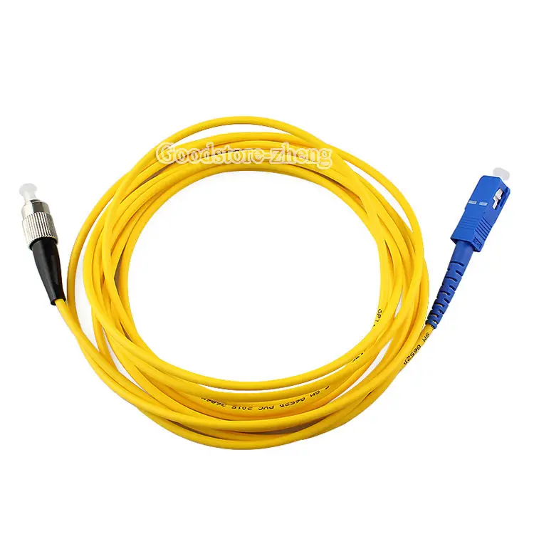SC к FC волоконно оптический соединительный шнур Джампер кабель SM одномодовый simplex
