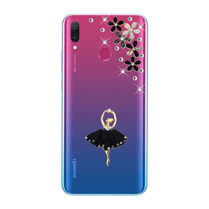 Для Huawei Y9 2019 Шикарный чехол для телефона Y5 Y6 Y7 prime 2018 pro со стразами Nova 5i honor 20 10 9X 8S 8A