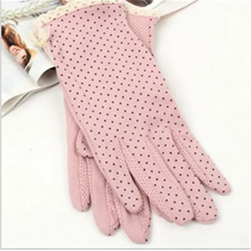 Женские перчатки и варежки 1 пара хлопковые солнцезащитные Нескользящие пять