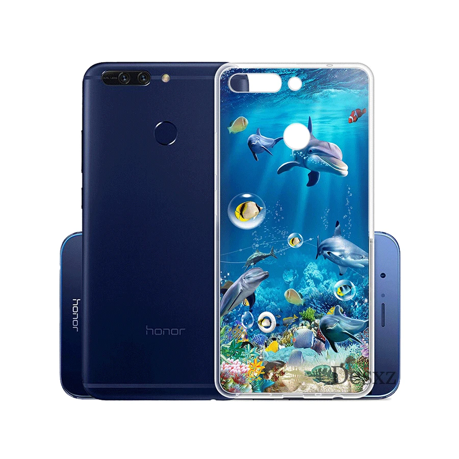 Чехол Gerleek для телефона с рисунком океана Дельфина танцев и прыжков чехол Huawei Honor