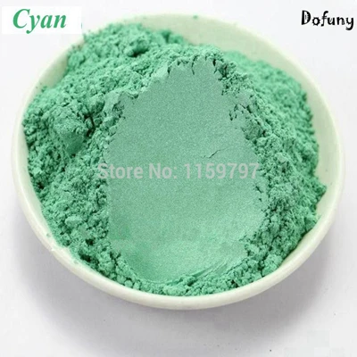 Cyan 16 цветов Натуральная Минеральная пудра MICA порошок сделай сам для мыла краситель для мыла макияж мыло для век порошок - Цвет: Cyan