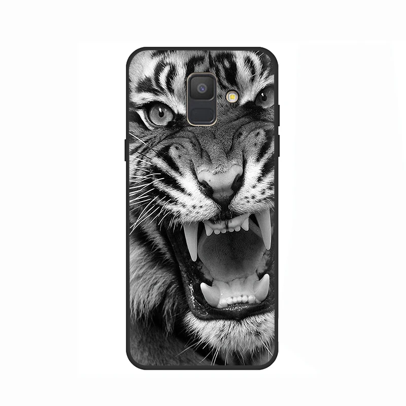 B6 Животные Лев Мягкий Чехол для мобильного телефона чехол для samsung Galaxy A6 7 8 9 A10 30 40 50 70 J6 - Цвет: B6