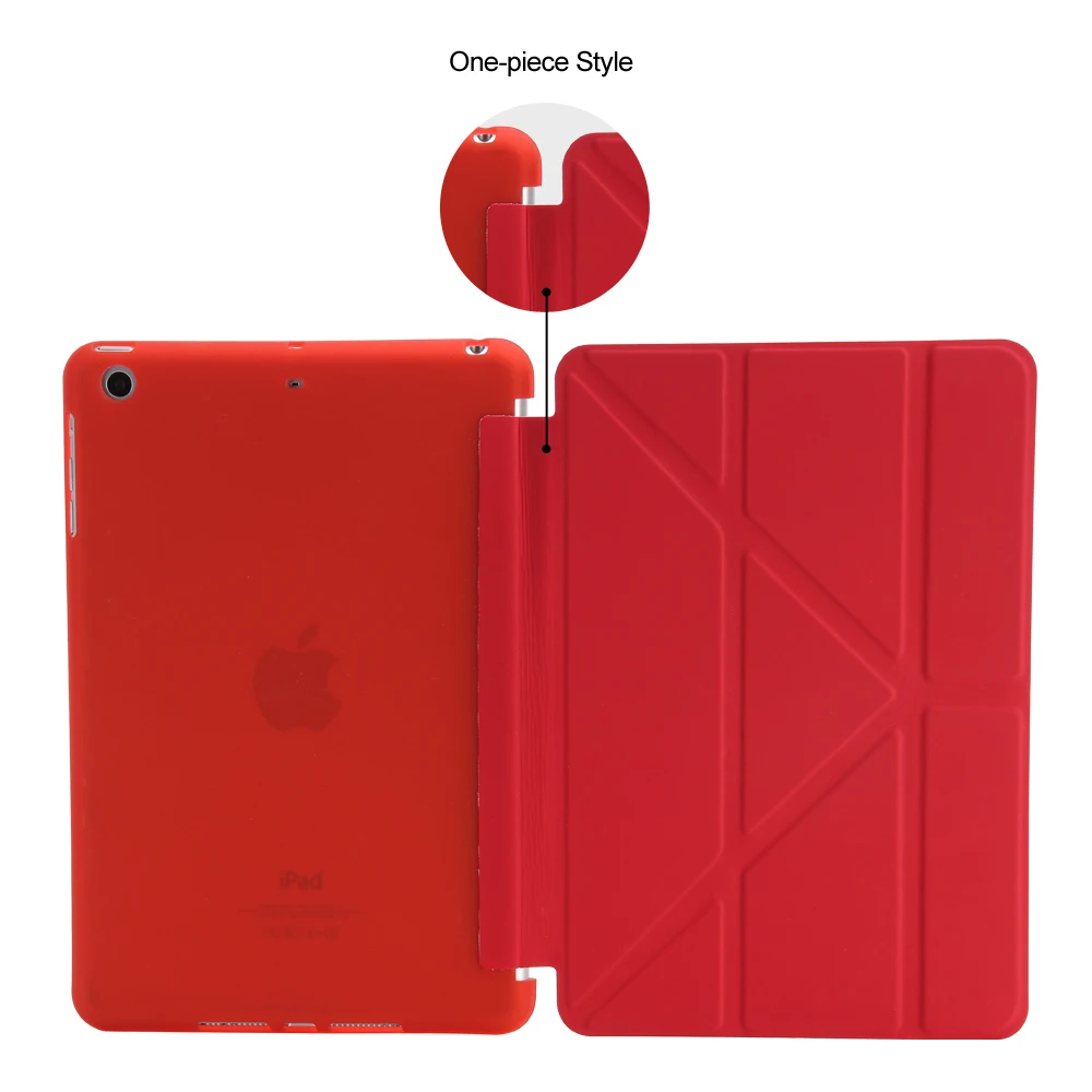 Ультратонкий чехол из искусственной кожи с подставкой для iPad mini 4 цветной