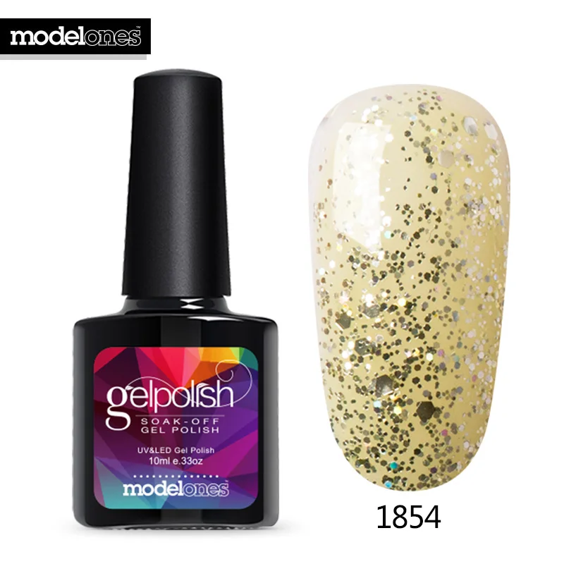 Modelones гель лак для ногтей Рождественская серия 10 мл УФ гибридные ногти Vernis Маникюр для нейл-арта впитывающий гель для ногтей - Цвет: 1854