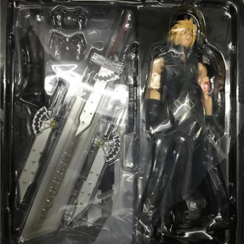 28 см Play Arts Kai Cloud Strife Final Fantasy VII Аниме Фигурки ПВХ Модель Коллекция оригинальная