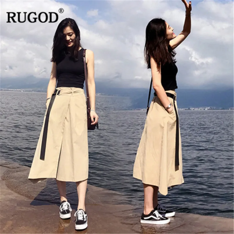 Женский боди RUGOD однотонный топ с поясом и коротким рукавом в Корейском