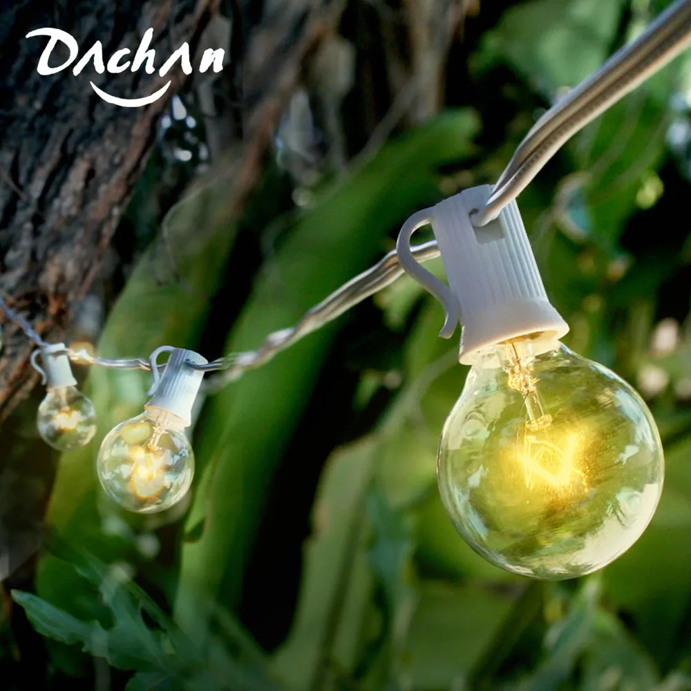 Гирлянда с 25 прозрачными лампочками в стиле ретро 8 м