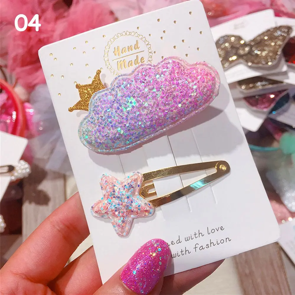 2 шт DIY прическа каваи девушки Радуга BB заколка для волос блестящая заколка для волос детские заколки карамельный цвет женские аксессуары для волос