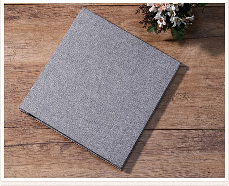 C 1 шт. льняной 16 дюймов DIY свадебный фотоальбом для влюбленных на день рождения подарок для малышей Instax бумага Ablum Скрап Бумага ремесла ткань альбомы липкие - Цвет: C