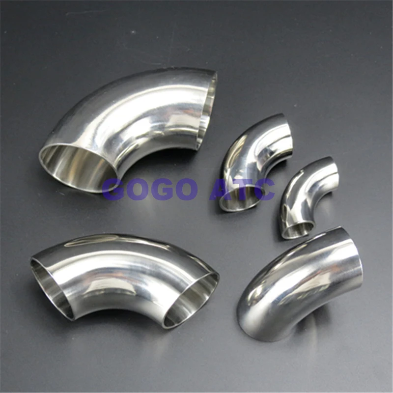 57mm*2mm Stainless steel sanitary food grade welding elbow Polished mirror 90 degrees Pipe Connection Fitting | Обустройство дома