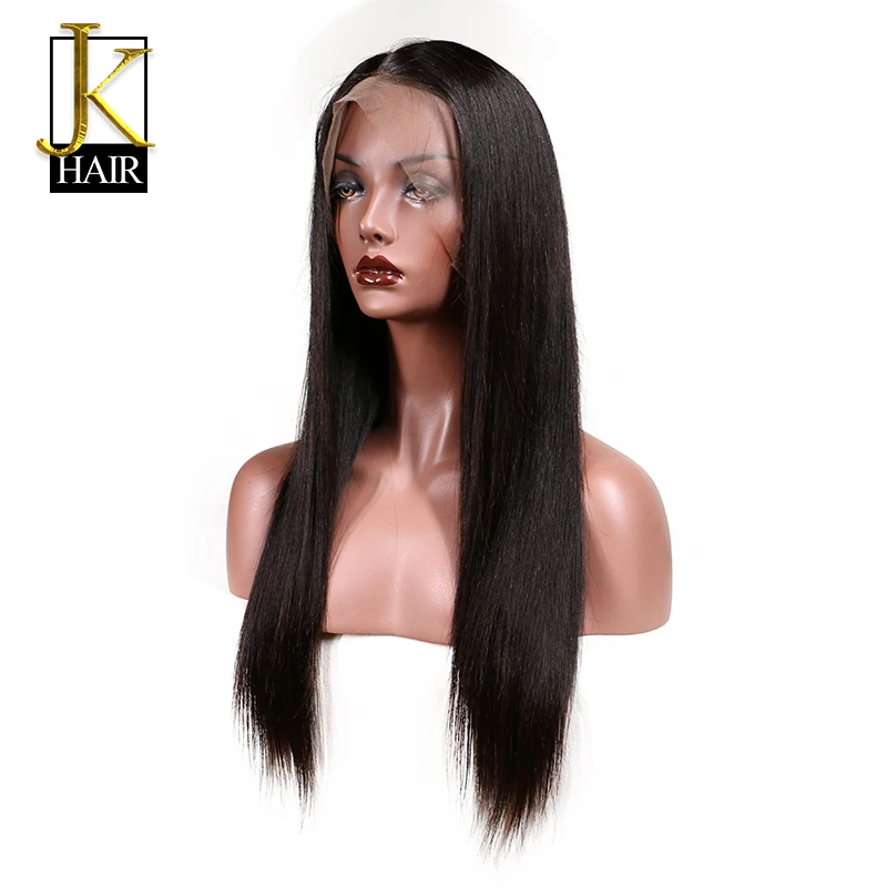 Парики из натуральных волос без клея бразильские волосы Remy прямые человеческие