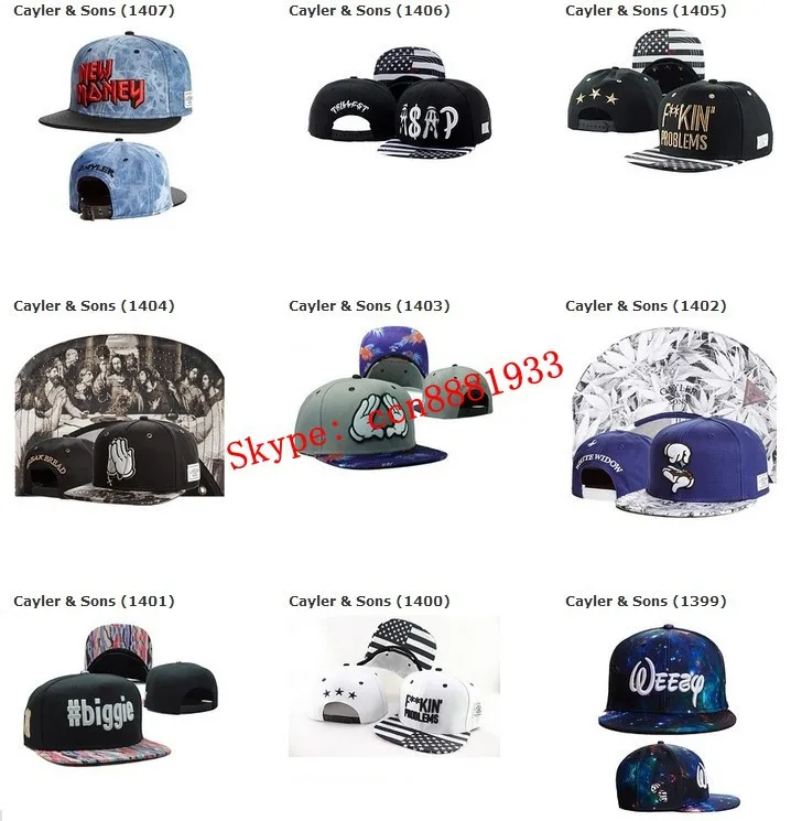 Snapback caps CAYLER&SONS hip hop cap hat men baseball fashion adjustable football sports hats|hat solar|hat fleecehat urban |