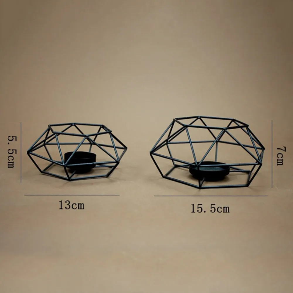 3D геометрический подсвечник металлический настенный бра подходящий к