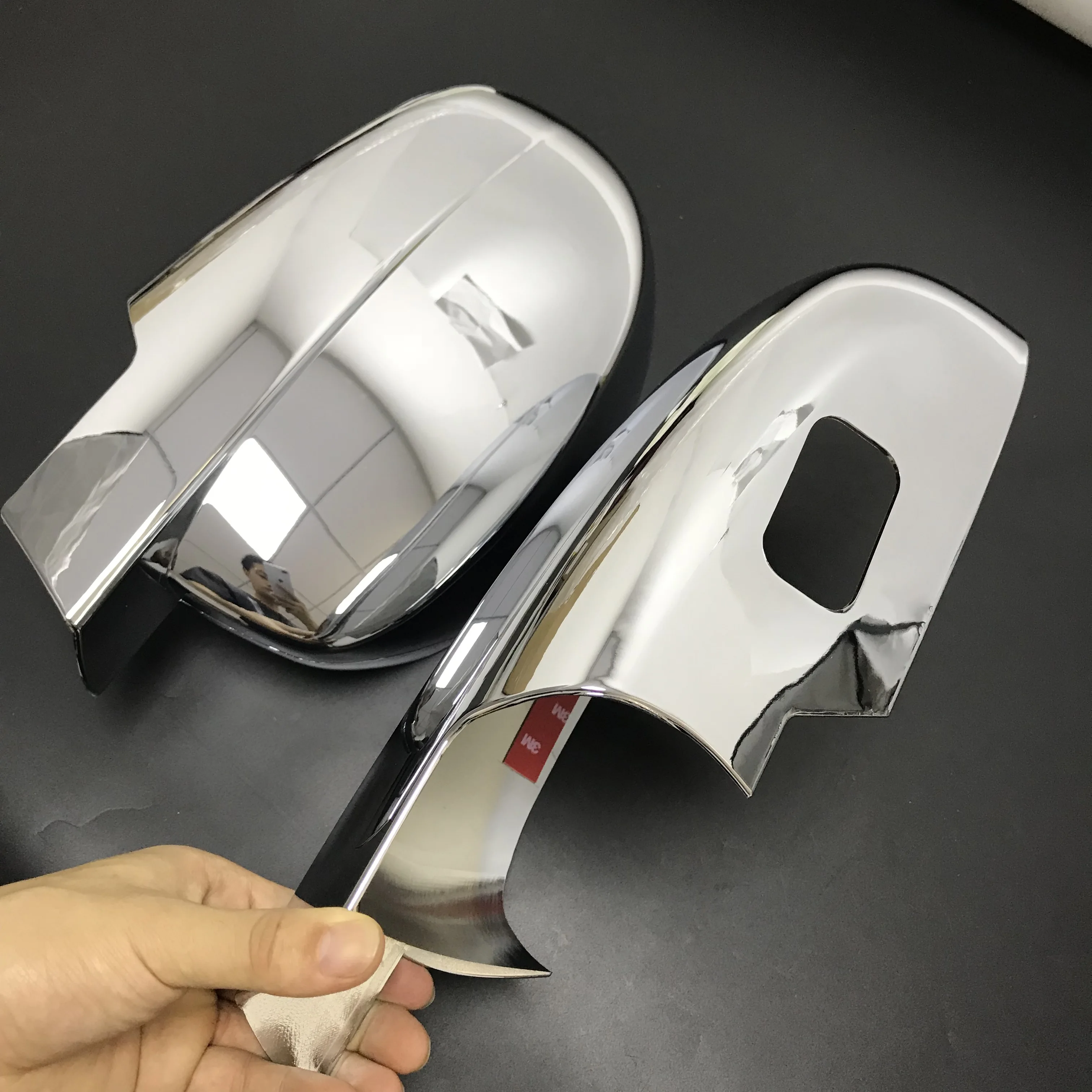 Автомобильный Стайлинг 2x Chrome серебряное зеркало крышка Tirms для GMC Yukon 2008 2009 2010 2011 2012 2013