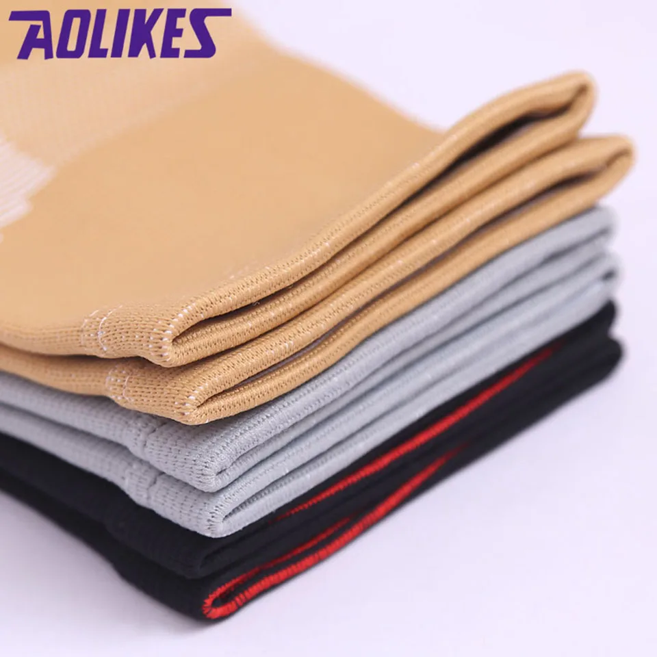 AOLIKES 1 шт. эластичные локоть Поддержка нейлона с длинными рукавами теннис артрит